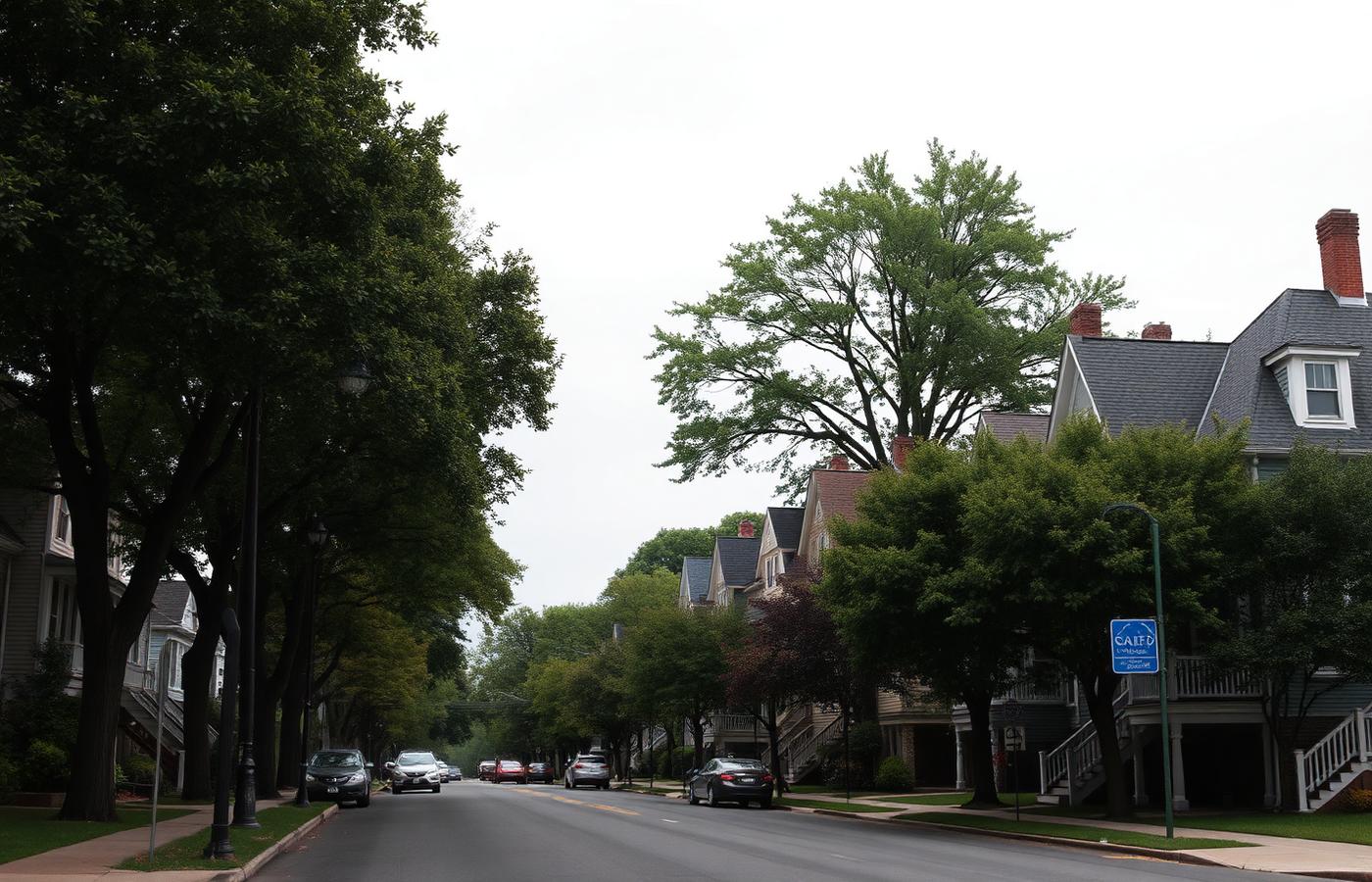New Jersey residential street served by Century Roofing
